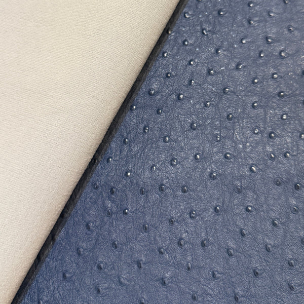 Faux blue ostrich cloth