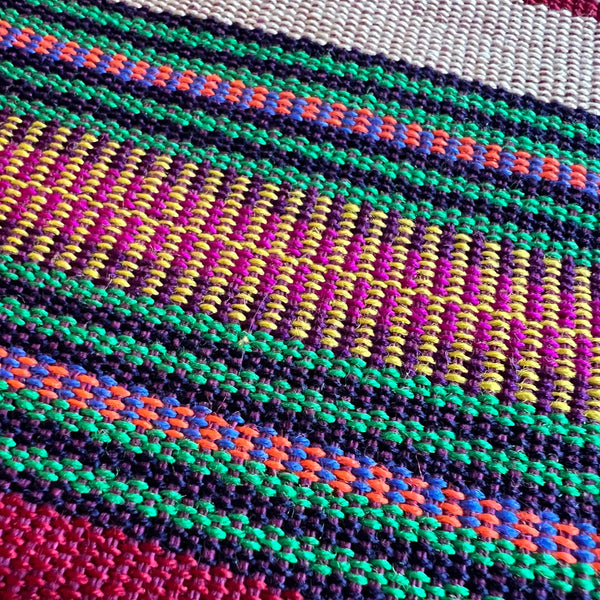 Woven Guatemalan Cloth - Muted Stripe