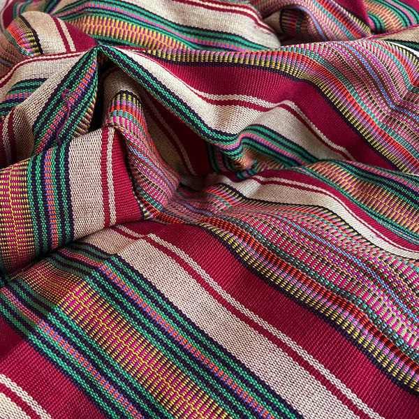 Woven Guatemalan Cloth - Muted Stripe