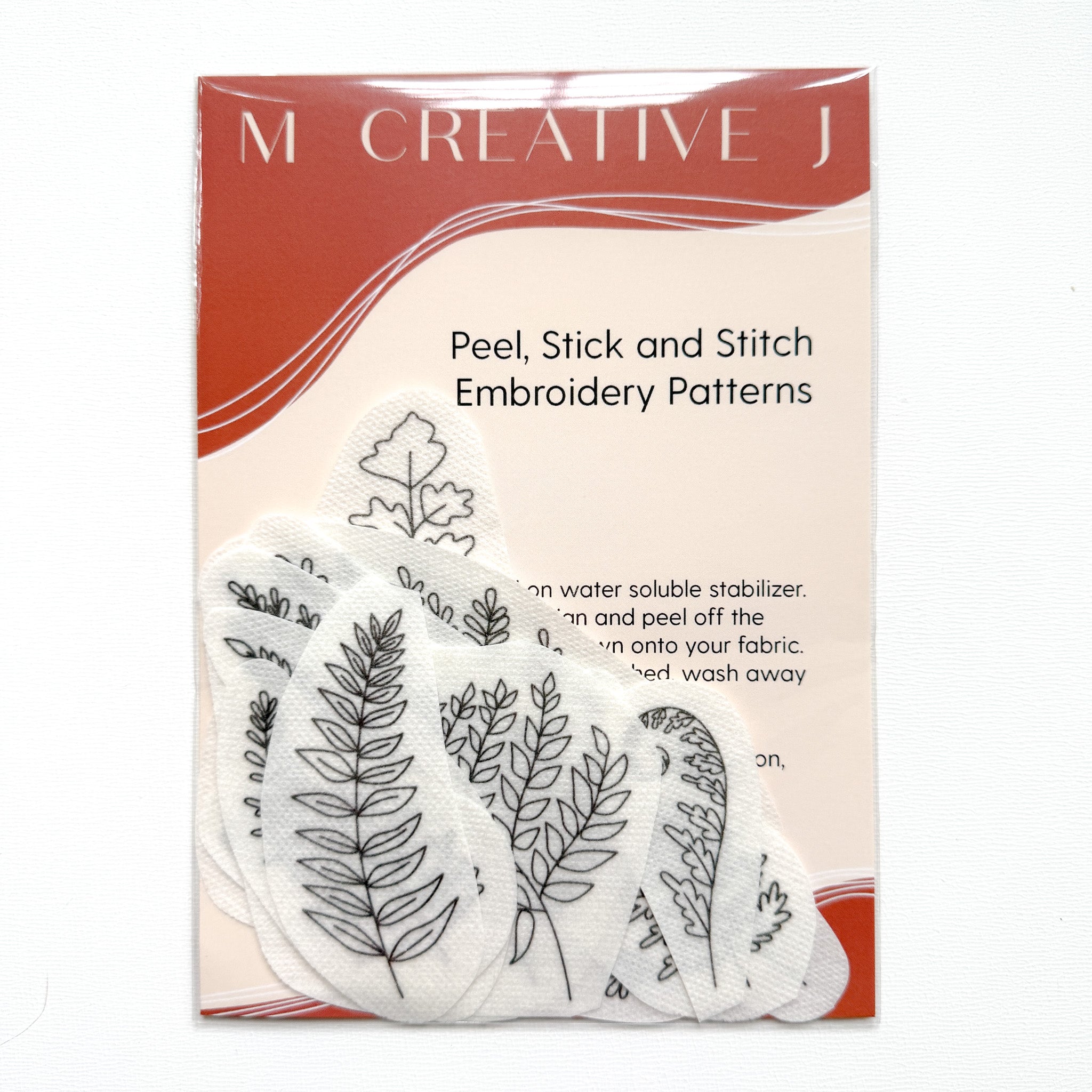 Stick & Stitch Embroidery Transfers - Ferns