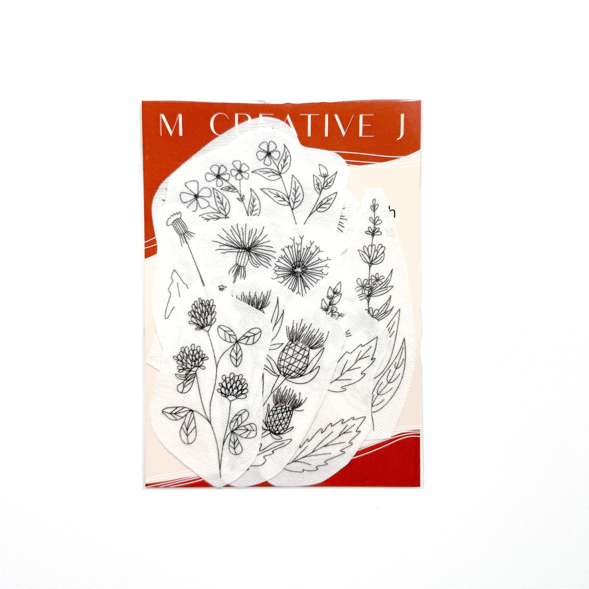 Stick & Stitch Embroidery Transfers - Unconventional Flowers