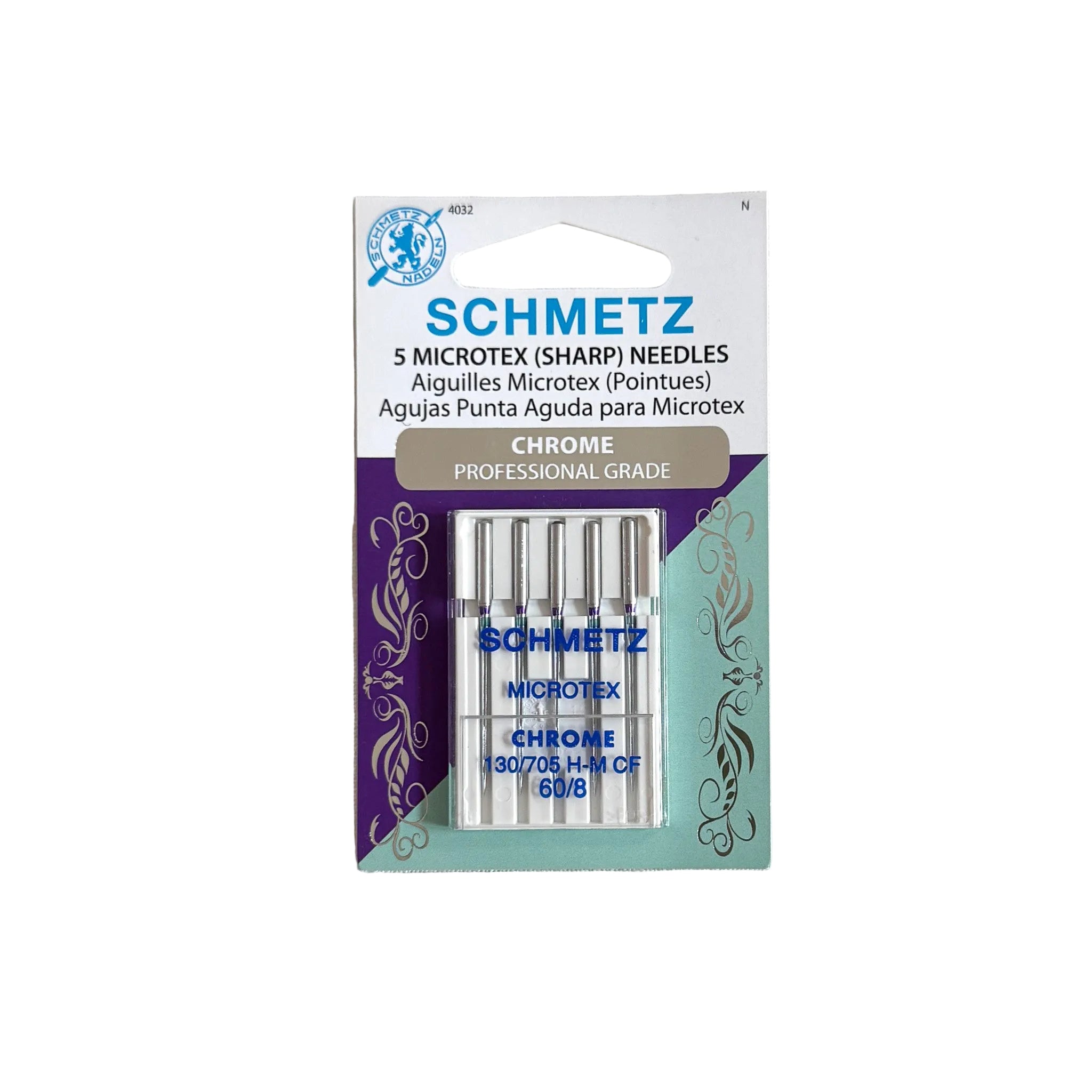 Schmetz Chrome Microtex size 60/8