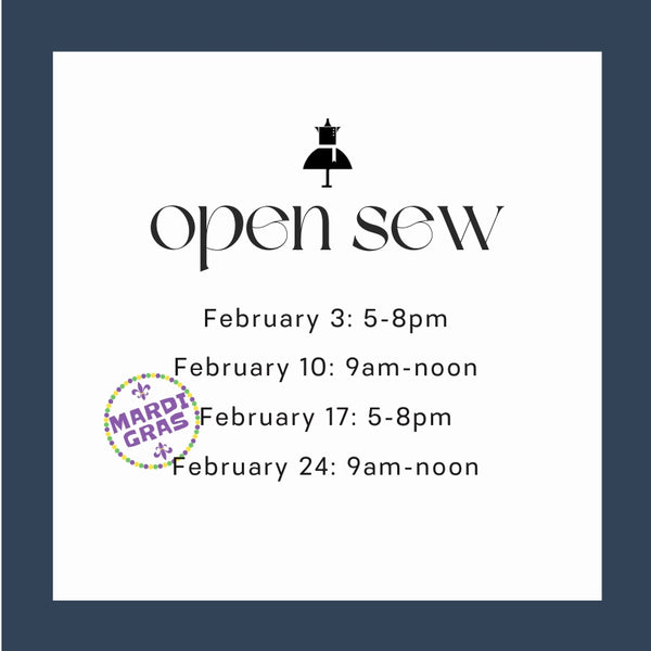 Open Sew Tuesdays!
