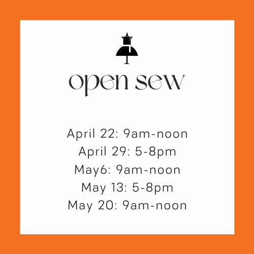 Open Sew Tuesdays!