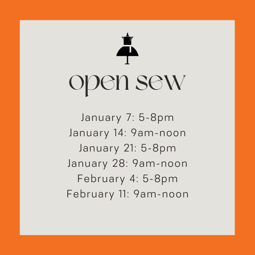 Open Sew Tuesdays!