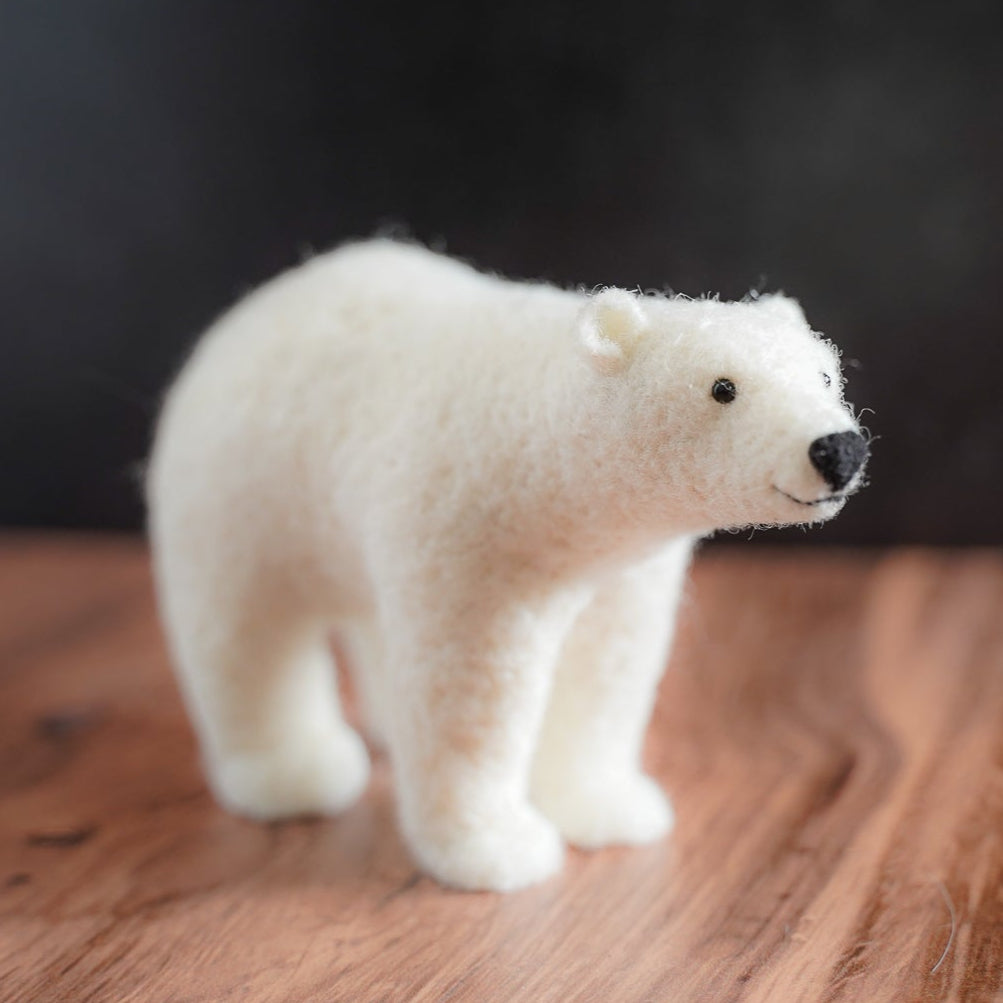 polar bear needle felting kit
