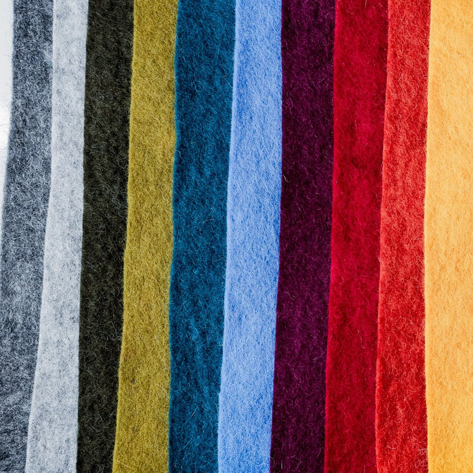12" wool felt squares