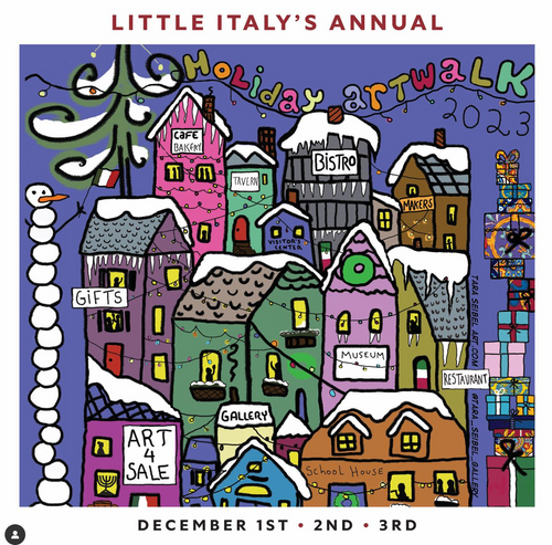 December 1-3: Little Italy's Holiday Art Walk