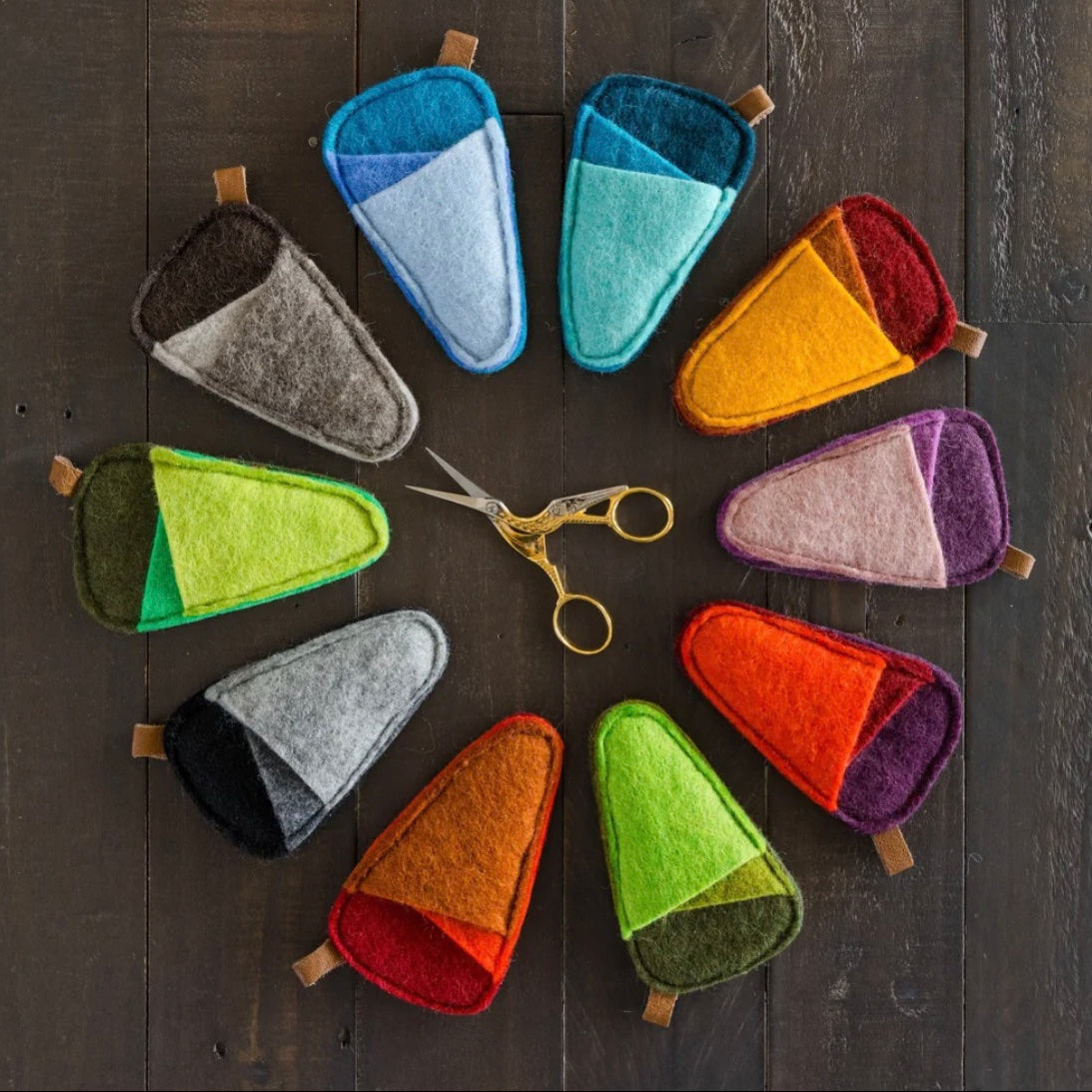 colorful scissor sleeves

