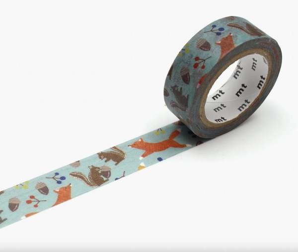 MT Washi Tape - Embroidery Fox and Squirrel