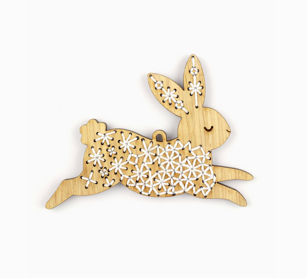 Kiriki Press Stitched Ornament Kit - Rabbit