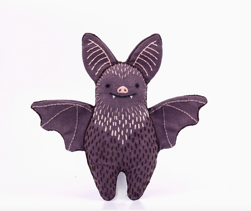 Kiriki Press Embroidered Doll Kit - Bat