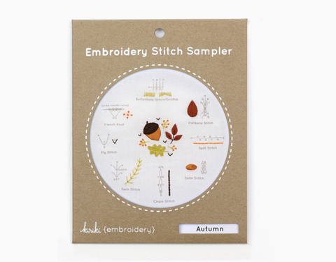 Kiriki Press Embroidery Stitch Sampler - Autumn