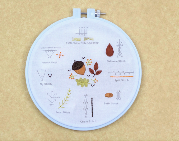 Kiriki Press Embroidery Stitch Sampler - Autumn