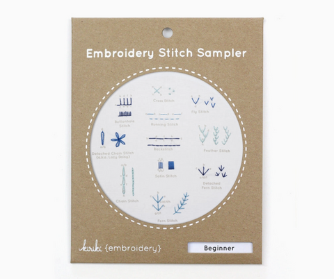 Kiriki Press Embroidery Stitch Sampler - Beginner