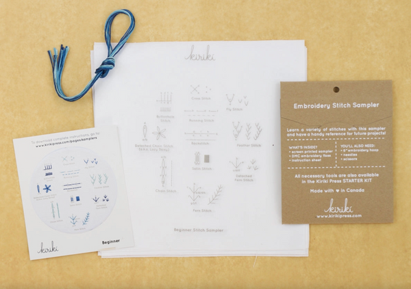 Kiriki Press Embroidery Stitch Sampler - Beginner