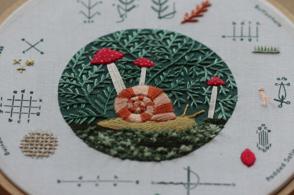 Kiriki Press Embroidery Stitch Sampler - Forest Floor