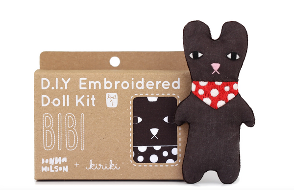 Kiriki Press Embroidered Doll Kit - Bibi by Donna Wilson