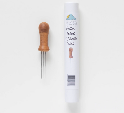 Felted Sky Wood 3-Needle Felting Tool