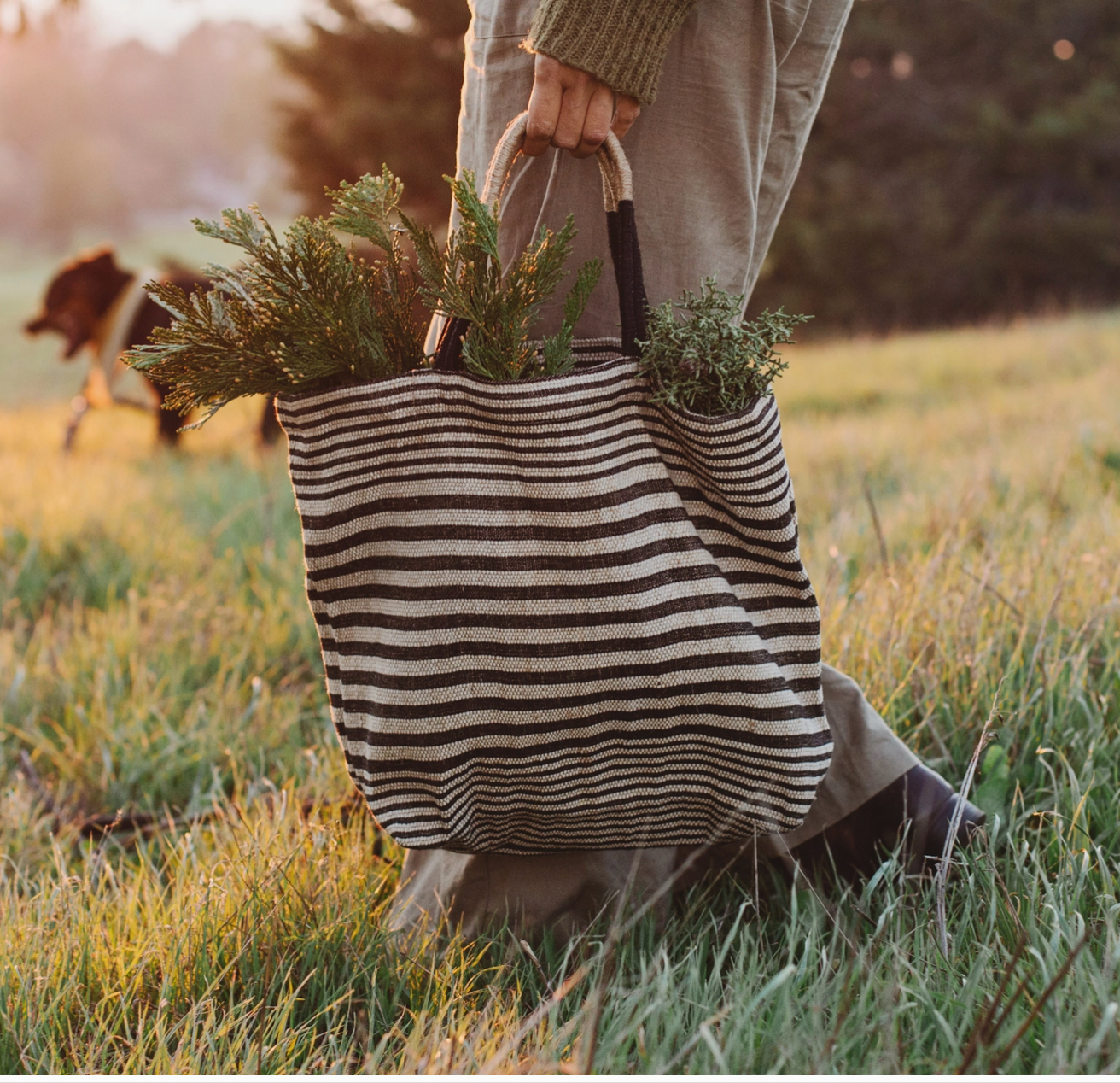 Will & Atlas Paloma Tote Bag - Black Stripe