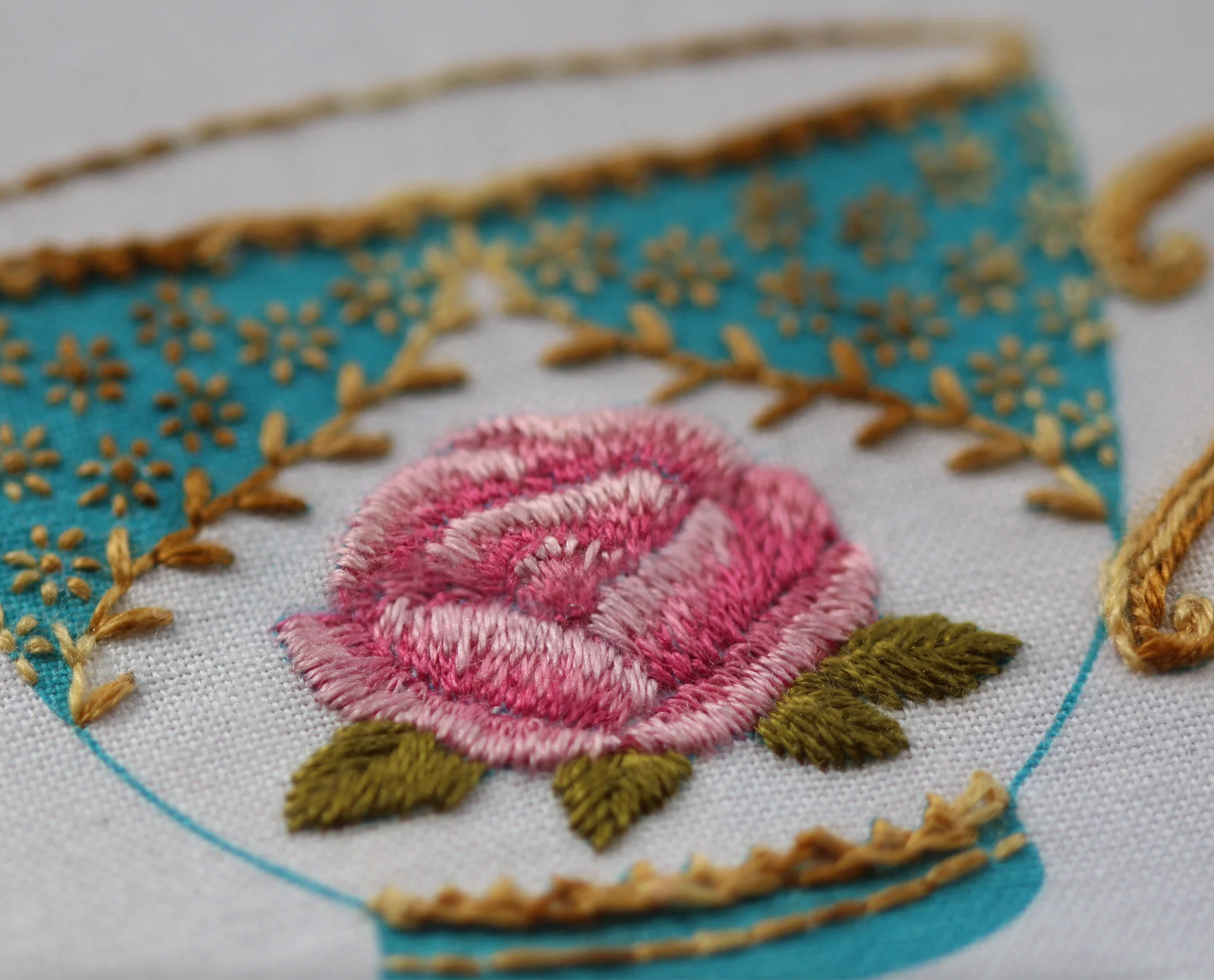 Kiriki Press Embroidery Stitch Sampler - Teacup