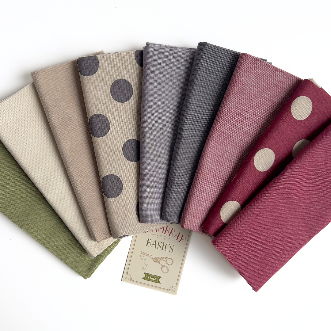 Tilda Chambray Winter Hues fat quarter bundle