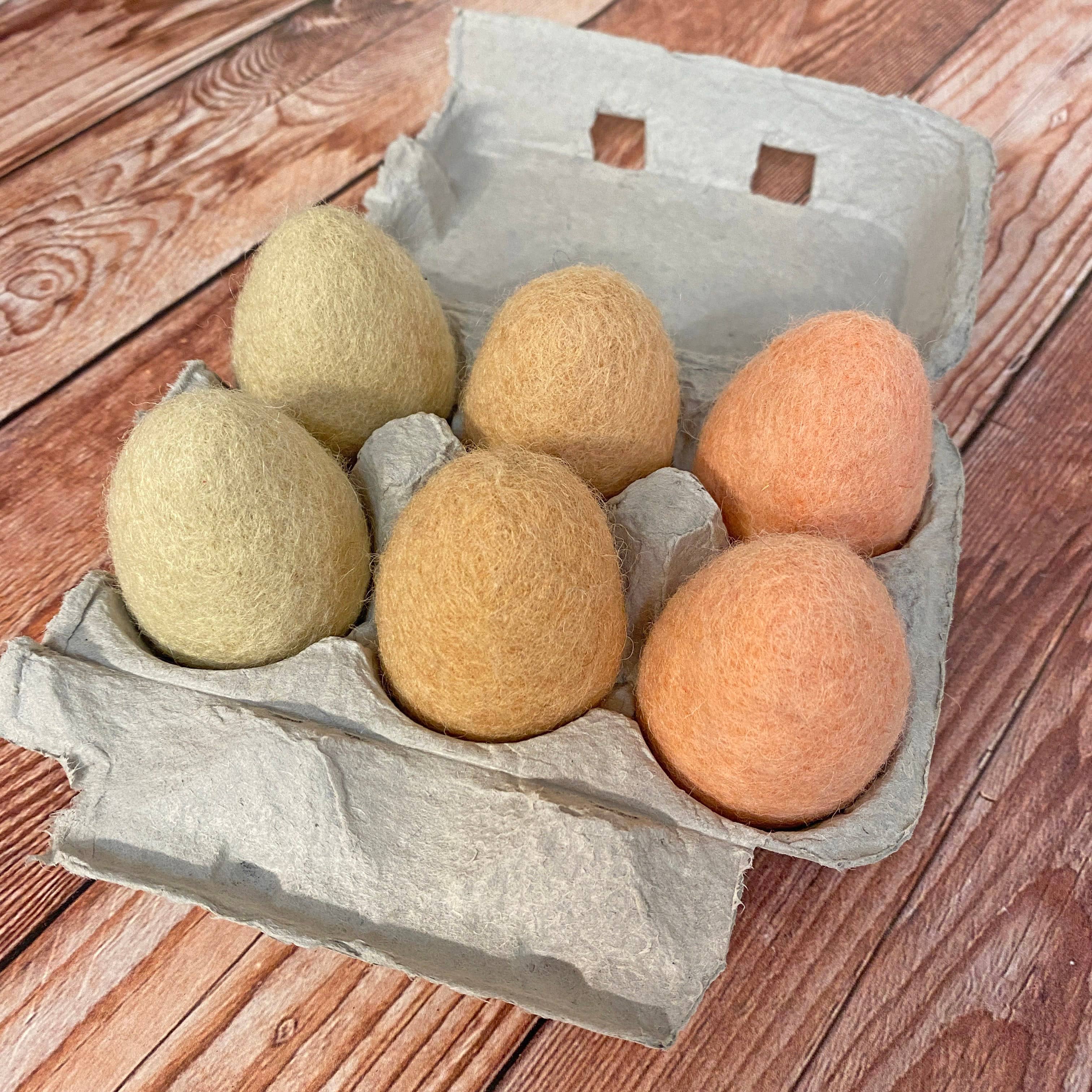 Oakwind Hollow : Half Dozen Felt Eggs - Local Eggs