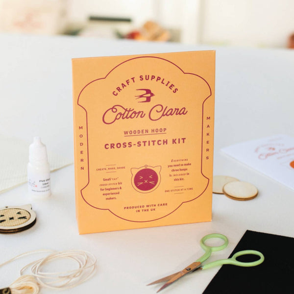 Cotton Clara : Mini Cats Cross Stitch Kit