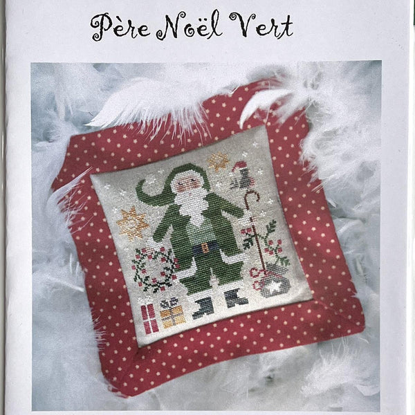 pere nöel vert cross stitch pattern