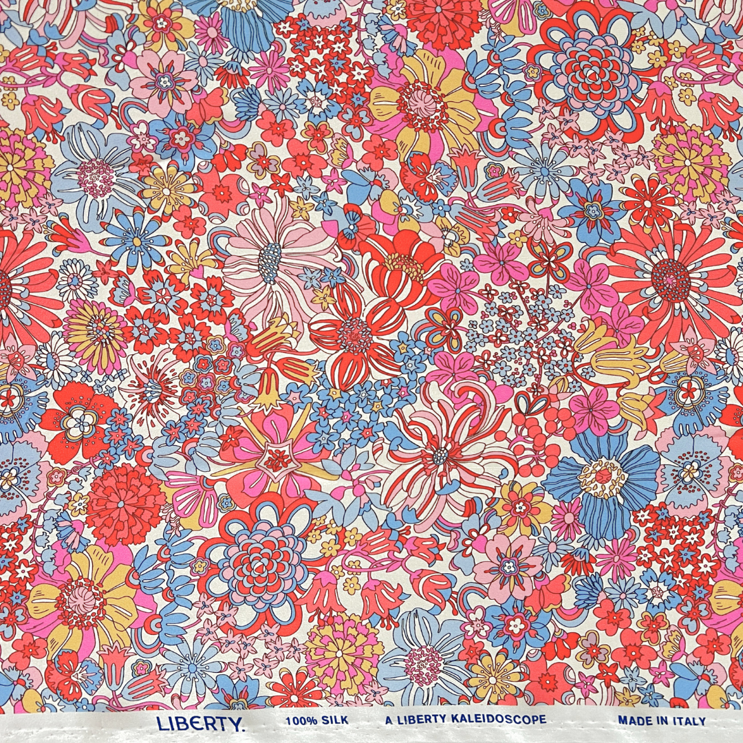 Liberty Fabrics Belgravia Silk Satin - Rainbow Garden