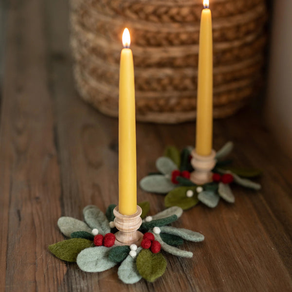 Felted Sky Needle Felting Kit : Festive Candle Rings