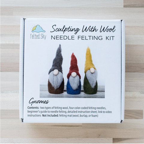 Felted Sky Needle Felting Kit : Gnomes
