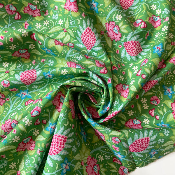 Tilda Fabrics : Bloomsville Flowertangle - Green