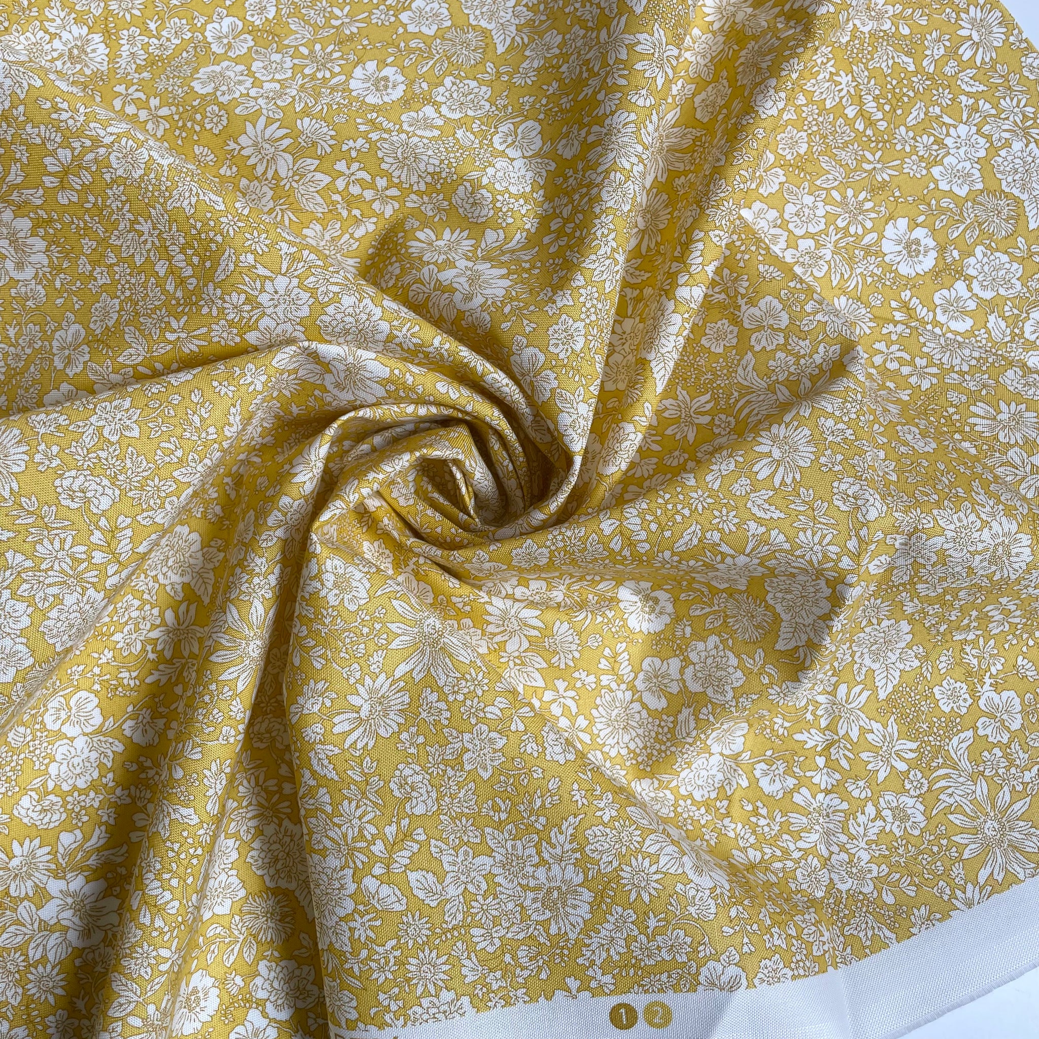 Liberty Fabrics by Riley Blake : Emily Belle Sunshine Yellow