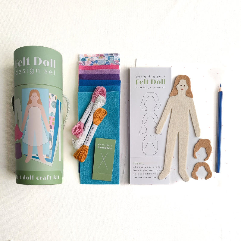 Felt doll kit by lowercase toys