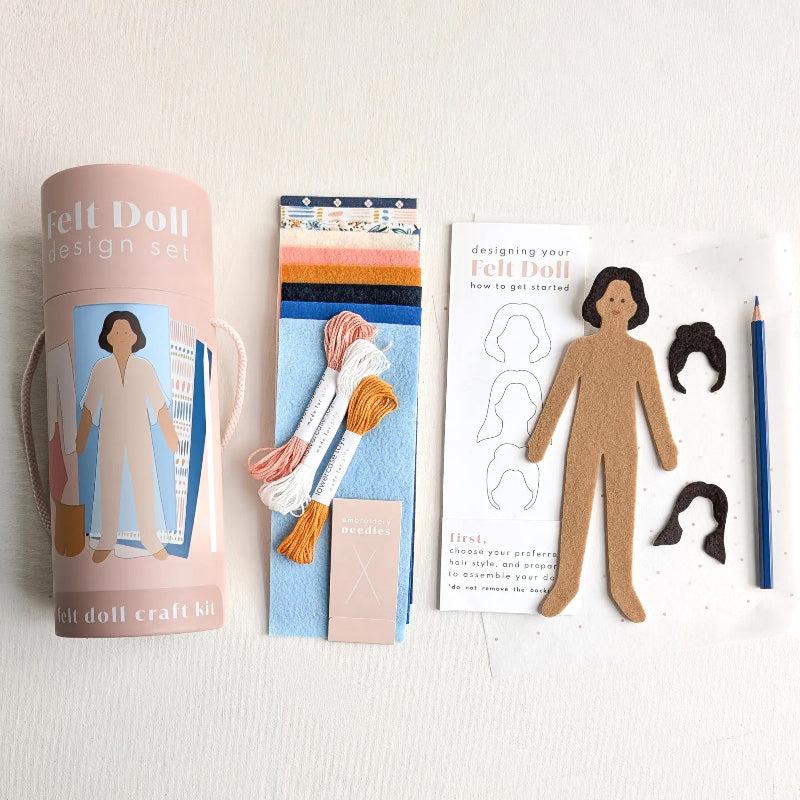 Felt doll kit by lowercase toys