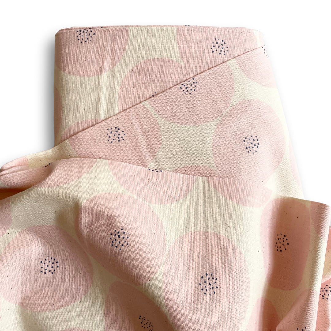 Kokka Muddy Works Canvas - AnPan Pink