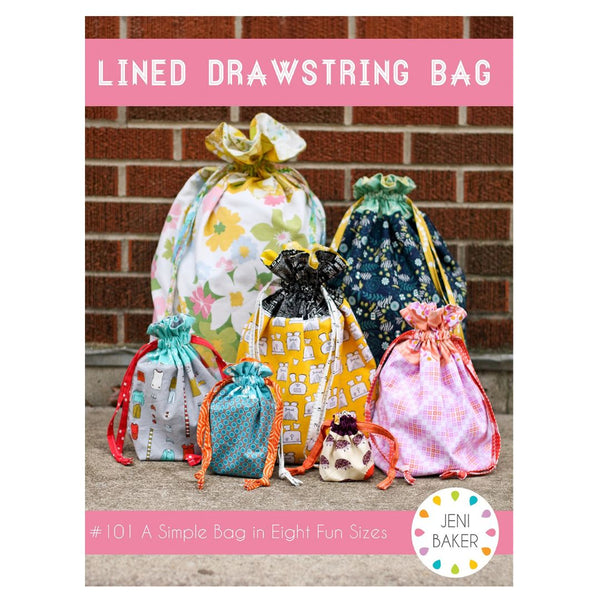Jeni Baker : Lined Drawstring Bag