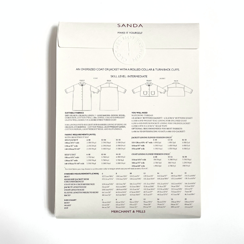 Merchant & Mills : Sanda