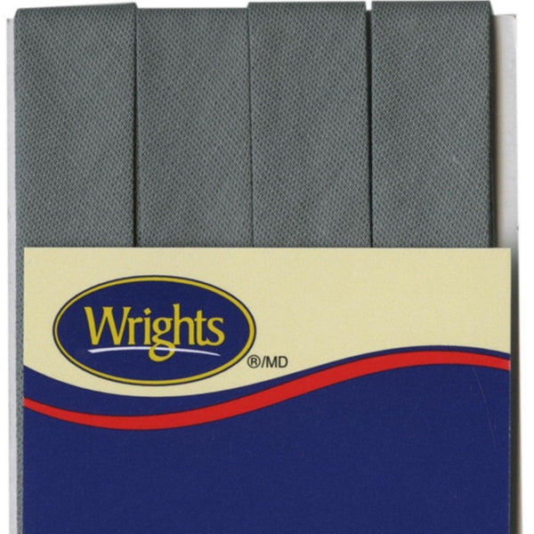 Wrights Single Fold Bias Tape Light Grey