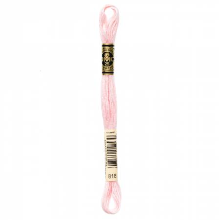 DMC 6-Strand Floss Color 818 Baby Pink