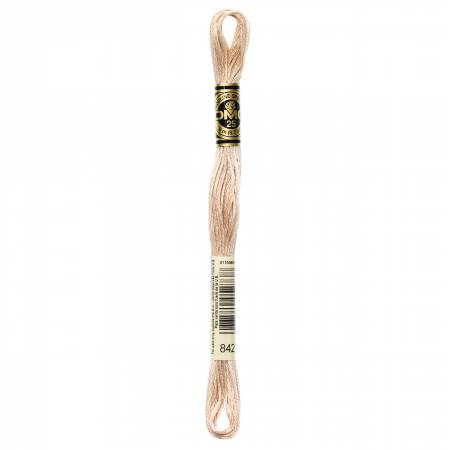 DMC 6-Strand Floss Color 842 Very Light Beige Brown