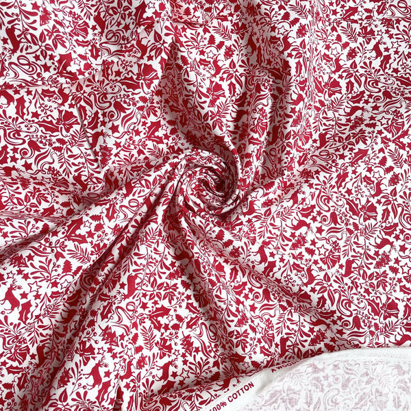 Liberty Fabrics by Riley Blake : Christmas Enchanted Forest A