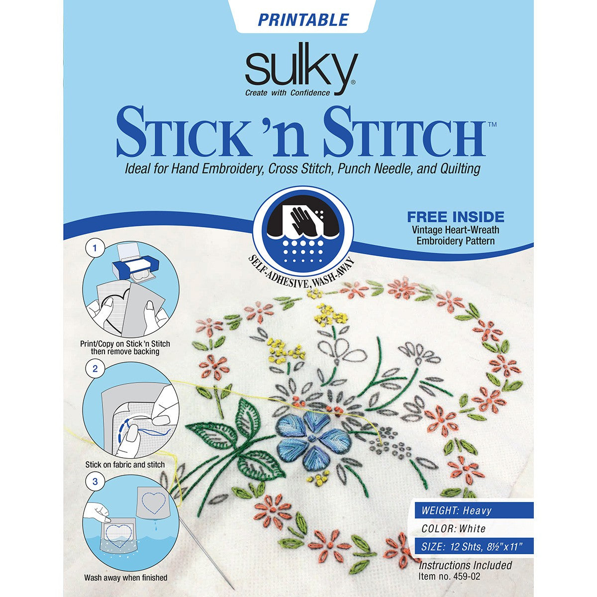 Stick N Stitch Self Adhesive Wash Away Stabilizer – Bolt & Spool