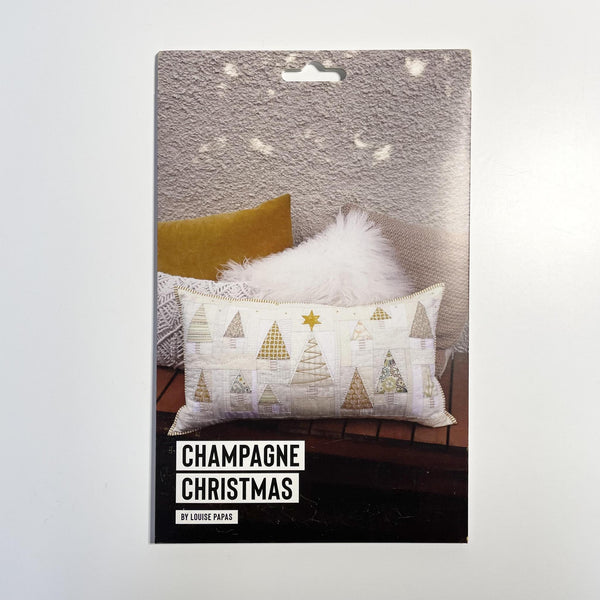 Louise Papas : Champagne Christmas Quilted Cushion Sewing Pattern