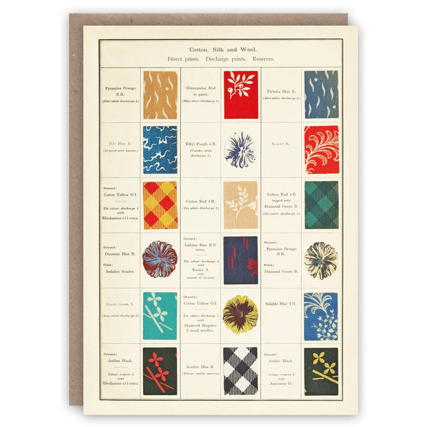 The Pattern Book : Greeting Card - Cotton Silk and Wool