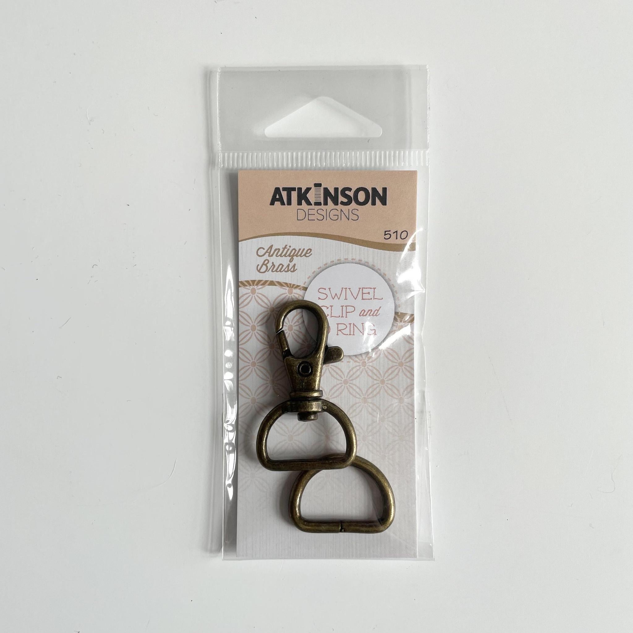 Atkinson Design : D Ring and Swivel Clip - 3/4 inch