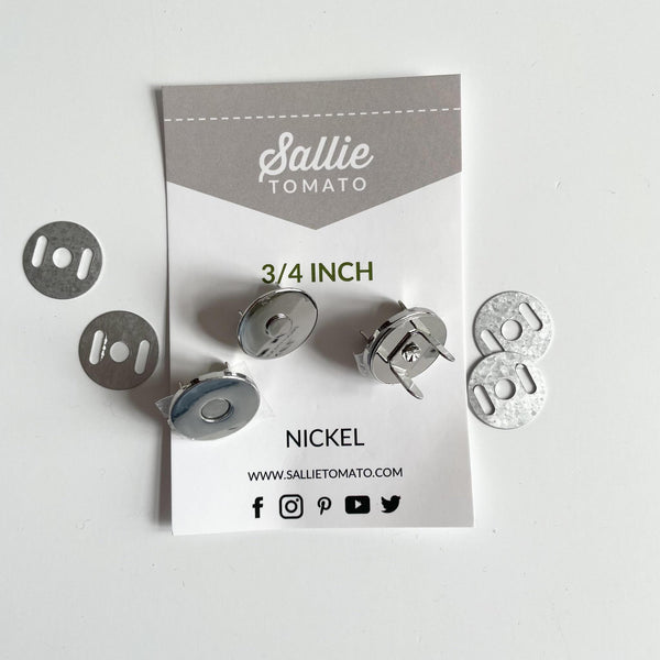 Sallie Tomato : Pair of Magnetic Snaps - 3/4 inch