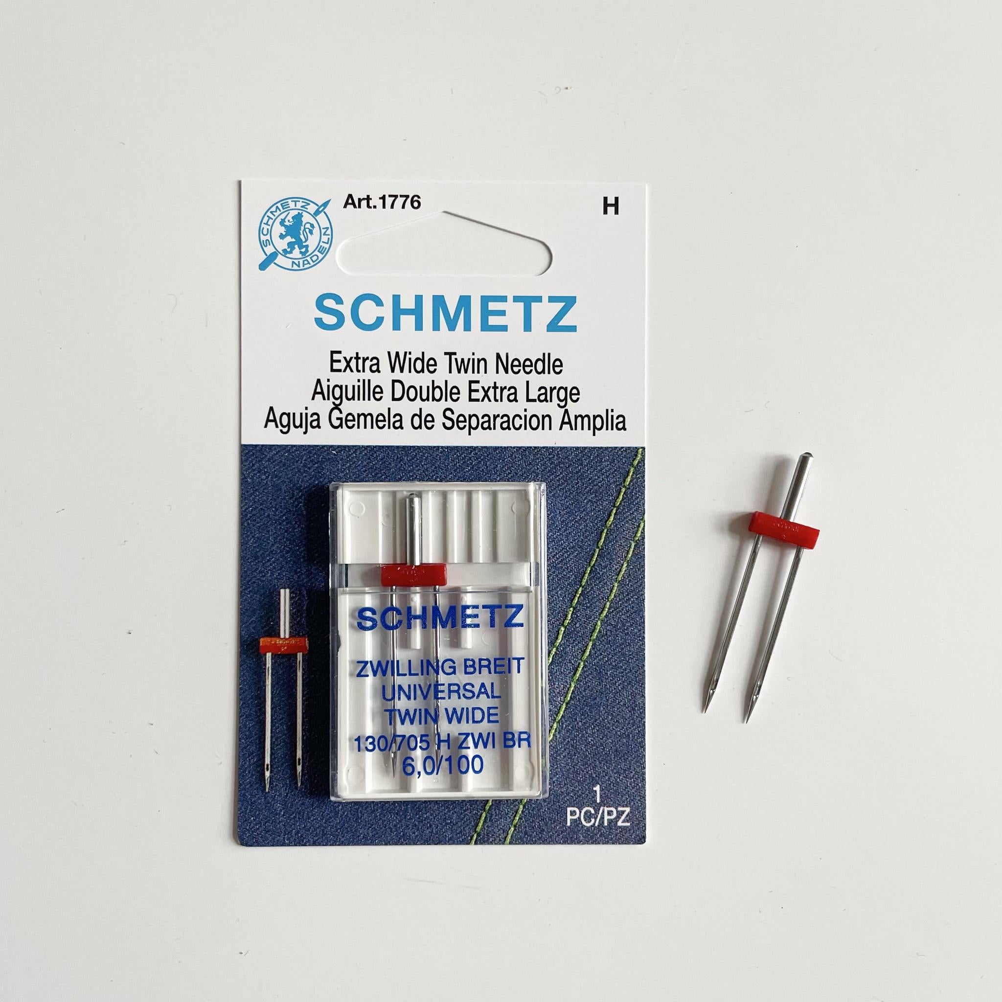 Schmetz Sewing Machine Needles : Extra Wide Twin Universal\
