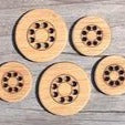 Stitchable Round Bamboo Buttons